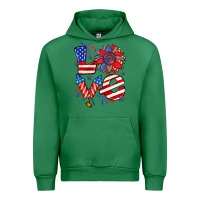 Emerald 4th of july love Urban Hoodie - Zillion Design Studio