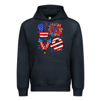 Navy 4th of july love Urban Hoodie - Zillion Design Studio