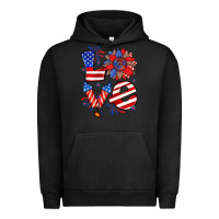Pigment Black 4th of july love Urban Hoodie - Zillion Design Studio