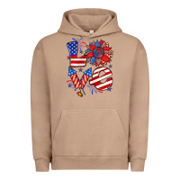 Pigment Burro 4th of july love Urban Hoodie - Zillion Design Studio