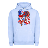 Pigment Grape Ice 4th of july love Urban Hoodie - Zillion Design Studio