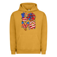 Pigment Peanut Butter 4th of july love Urban Hoodie - Zillion Design Studio