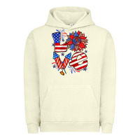 Pigment Pistachio 4th of july love Urban Hoodie - Zillion Design Studio