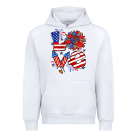 White 4th of july love Urban Hoodie - Zillion Design Studio