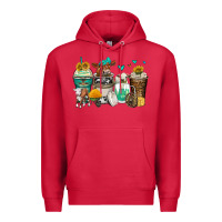 Cardinal cows coffee cups Premium Hoodie - Zillion Design Studio