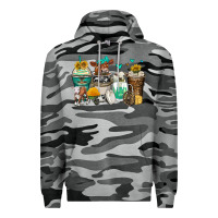 Slate Camo cows coffee cups Premium Hoodie - Zillion Design Studio
