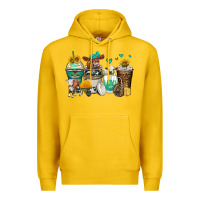 Lemon cows coffee cups Premium Hoodie - Zillion Design Studio
