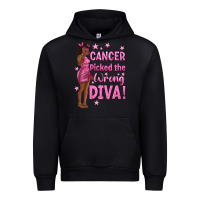 Black Cancer Picked The Wrong Diva with Black Woman Urban Hoodie - texasbilliewilder