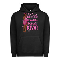 Pigment Black Cancer Picked The Wrong Diva with Black Woman Urban Hoodie - texasbilliewilder