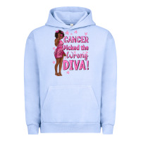 Pigment Grape Ice Cancer Picked The Wrong Diva with Black Woman Urban Hoodie - texasbilliewilder