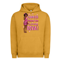 Pigment Peanut Butter Cancer Picked The Wrong Diva with Black Woman Urban Hoodie - texasbilliewilder
