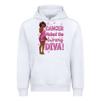 White Cancer Picked The Wrong Diva with Black Woman Urban Hoodie - texasbilliewilder
