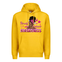 Lemon Breast Cancer Awareness with Afro Woman Premium Hoodie - texasbilliewilder