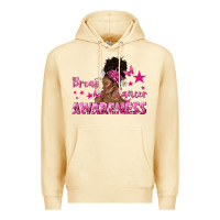 Pina Colada Breast Cancer Awareness with Afro Woman Premium Hoodie - texasbilliewilder
