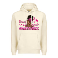 Sandshell Breast Cancer Awareness with Afro Woman Premium Hoodie - texasbilliewilder