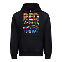 Black red white and pew pew pew Urban Hoodie - Zillion Design Studio