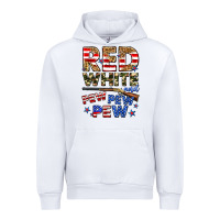 White red white and pew pew pew Urban Hoodie - Zillion Design Studio