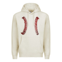 Oatmeal Heather ball stitch Premium Hoodie - AdoDesignShop