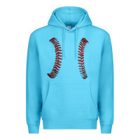 Ocean Blue ball stitch Premium Hoodie - AdoDesignShop