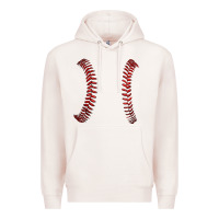 Pale Pink ball stitch Premium Hoodie - AdoDesignShop