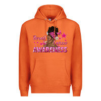Carrot Breast Cancer Awareness with Afro Woman Premium Hoodie - texasbilliewilder