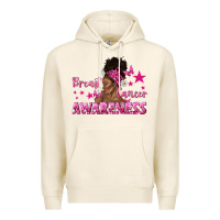 Tofu Breast Cancer Awareness with Afro Woman Premium Hoodie - texasbilliewilder