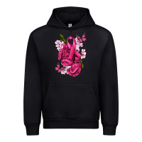 Black Cancer Boxing Gloves with Ribbon Urban Hoodie - texasbilliewilder