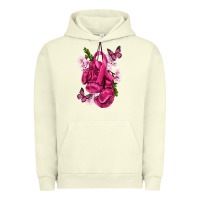 Pigment Pistachio Cancer Boxing Gloves with Ribbon Urban Hoodie - texasbilliewilder