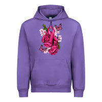 Tulip Cancer Boxing Gloves with Ribbon Urban Hoodie - texasbilliewilder