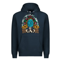 Navy western rainbow  be kind Premium Hoodie - RanaPortraitStore