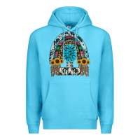 Ocean Blue western rainbow  be kind Premium Hoodie - RanaPortraitStore