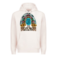 Pale Pink western rainbow  be kind Premium Hoodie - RanaPortraitStore