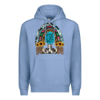 Colony Blue western rainbow  be kind Premium Hoodie - RanaPortraitStore