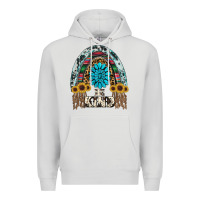 Dove Grey western rainbow  be kind Premium Hoodie - RanaPortraitStore