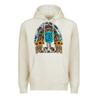 Oatmeal Heather western rainbow  be kind Premium Hoodie - RanaPortraitStore