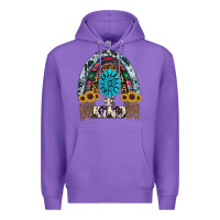 Purple western rainbow  be kind Premium Hoodie - RanaPortraitStore