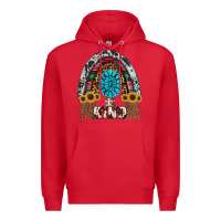 Red western rainbow  be kind Premium Hoodie - RanaPortraitStore