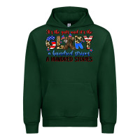 Forest Green it's the guts and it's the glory a hundred stripes Urban Hoodie - Zillion Design Studio