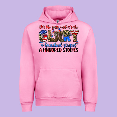 It's The Guts And It's The Glory A Hundred Stripes Urban Hoodie Designed By Zillion Design Studio
