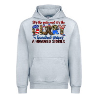 Heather Grey it's the guts and it's the glory a hundred stripes Urban Hoodie - Zillion Design Studio