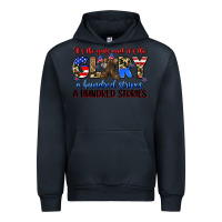 Navy it's the guts and it's the glory a hundred stripes Urban Hoodie - Zillion Design Studio