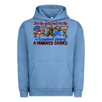 Pigment Pebble Blue it's the guts and it's the glory a hundred stripes Urban Hoodie - Zillion Design Studio