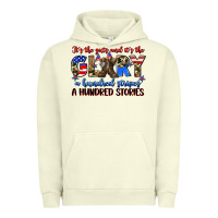 Pigment Pistachio it's the guts and it's the glory a hundred stripes Urban Hoodie - Zillion Design Studio