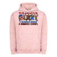 Pigment Salmon it's the guts and it's the glory a hundred stripes Urban Hoodie - Zillion Design Studio