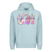 Blue Mist unicorn coffee cups Premium Hoodie - Zillion Design Studio