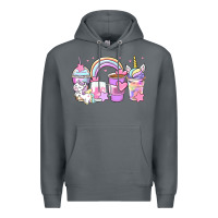 Rock unicorn coffee cups Premium Hoodie - Zillion Design Studio