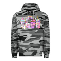 Slate Camo unicorn coffee cups Premium Hoodie - Zillion Design Studio