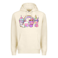 Tofu unicorn coffee cups Premium Hoodie - Zillion Design Studio