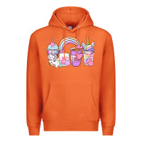 Carrot unicorn coffee cups Premium Hoodie - Zillion Design Studio