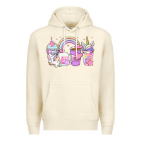 Sandshell unicorn coffee cups Premium Hoodie - Zillion Design Studio